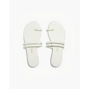 Tkees Leah Sandals Leather Cream Size 9